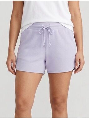 WEST LOOP Drawstring Waist Tag Free Lounge Shorts, Women’s L/XL, Icy Blue
